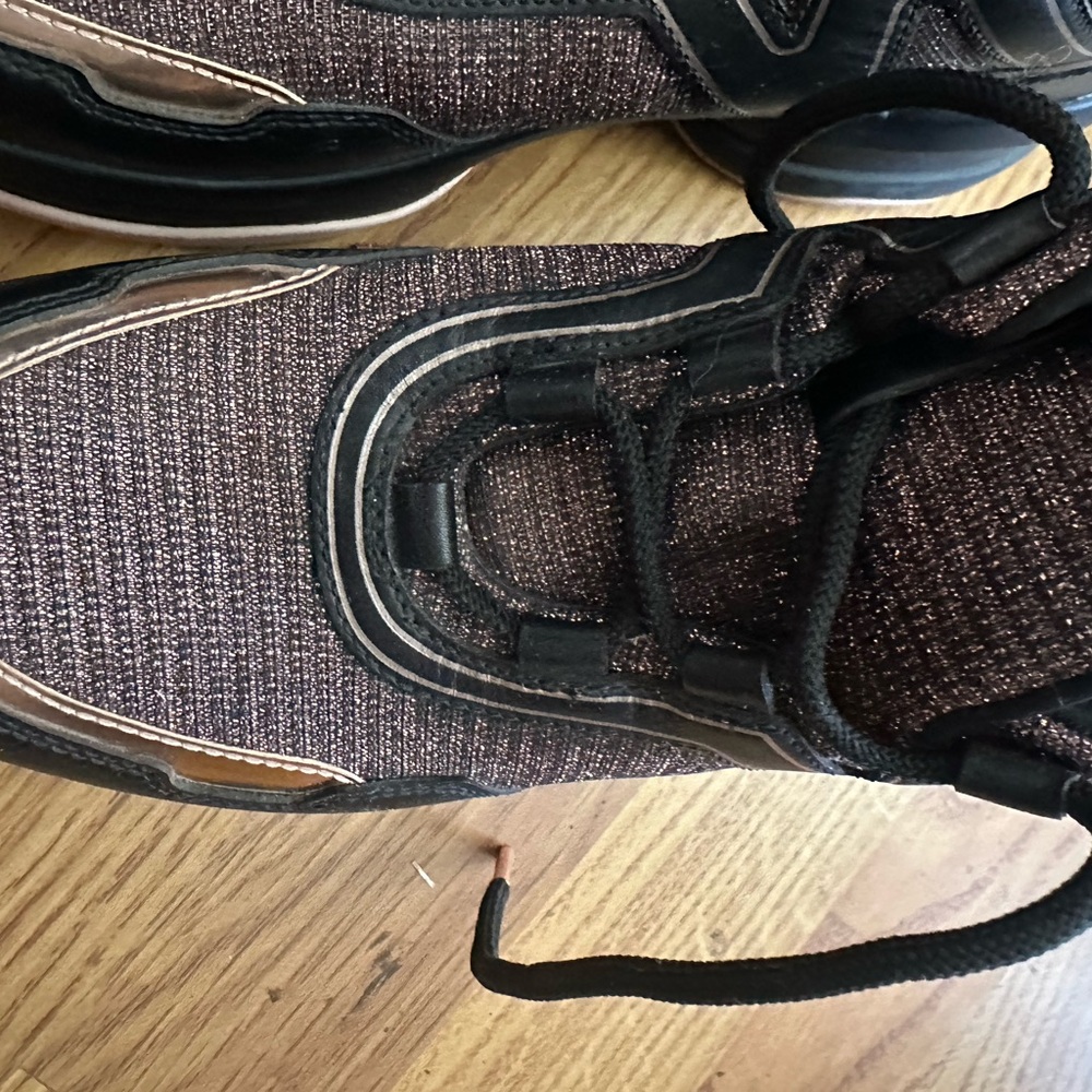 Michael Kors Black and Gold Athletic Sneakers - Picture 6 of 8